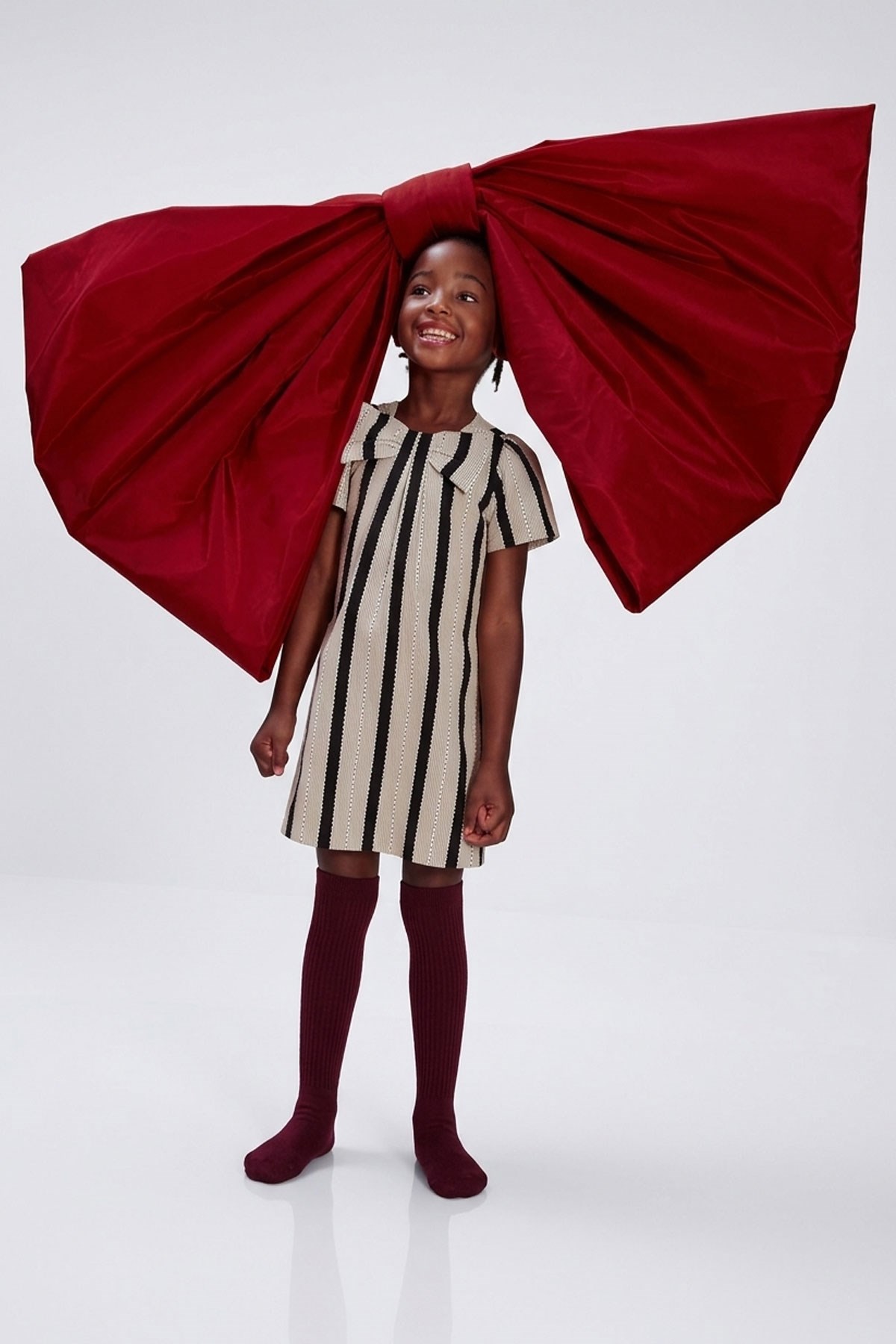 2 Çift İnce Fitilli Diz Üstü Pamuk Karışımlı Çocuk Çorap