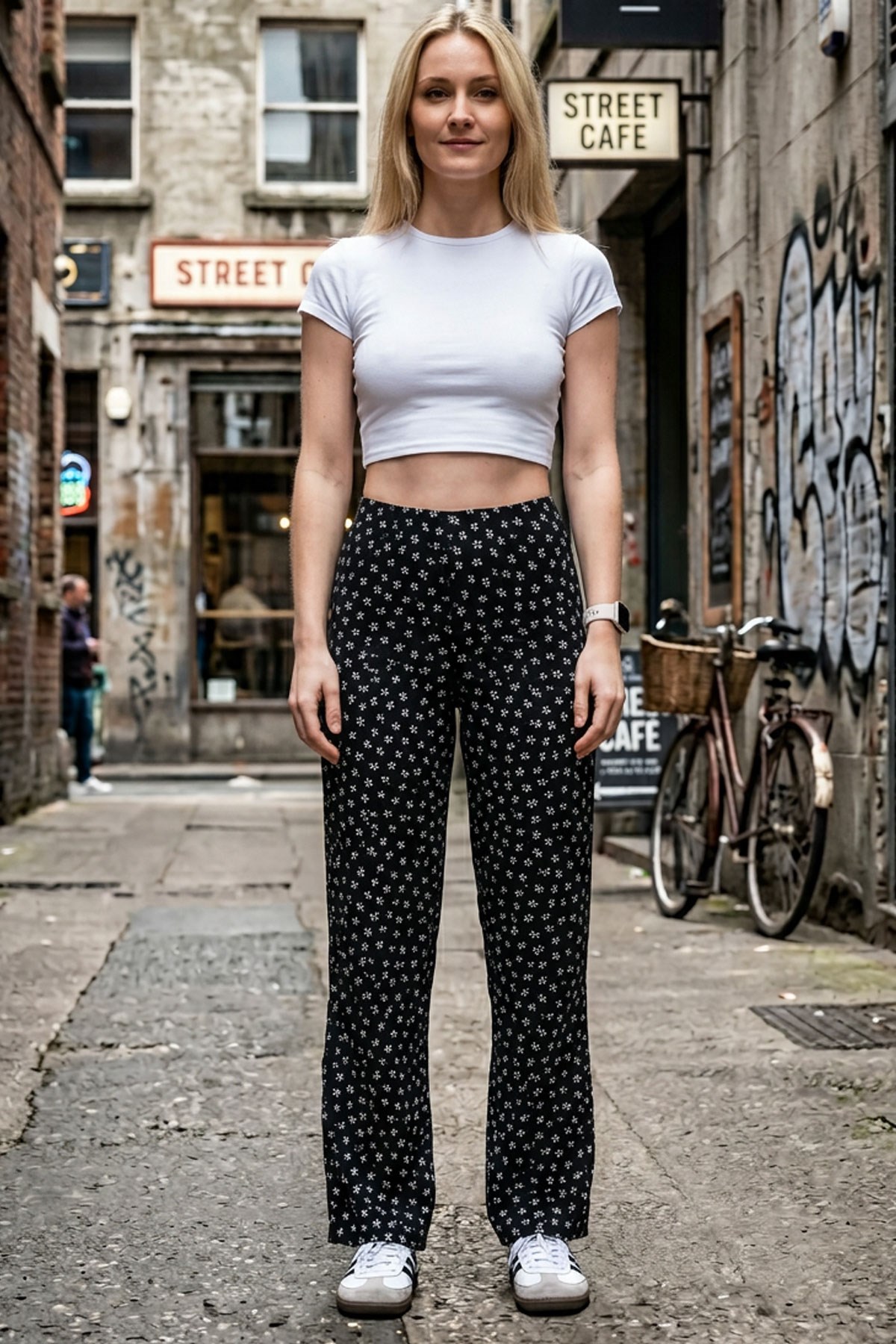 2 Adet Rahat Kalıp Yüksek Bel Bol Paça Viskon Karışım Kadın Pantolon