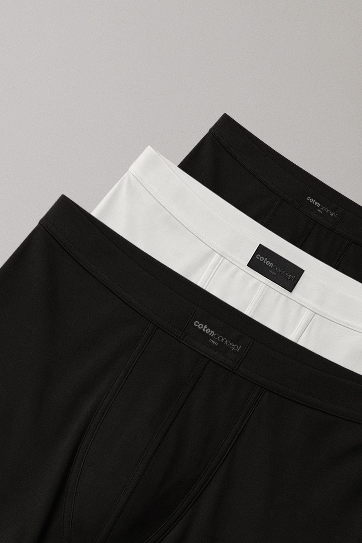 3 Adet Doğal Bambu Kısa Paça Boxer Şort