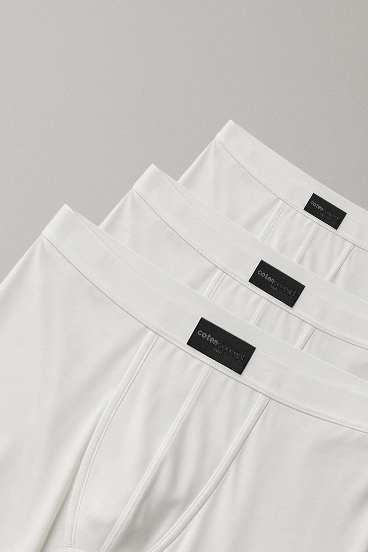 3 Adet Doğal Bambu Kısa Paça Boxer Şort