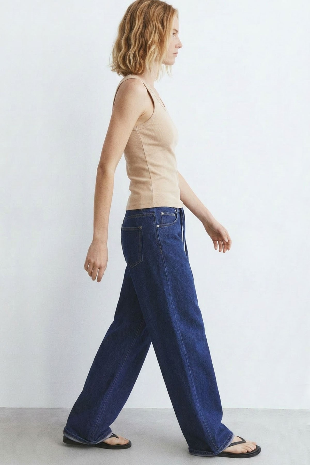 2 Adet Fitilli Fitted Viskon Karışımlı Askılı Tişört