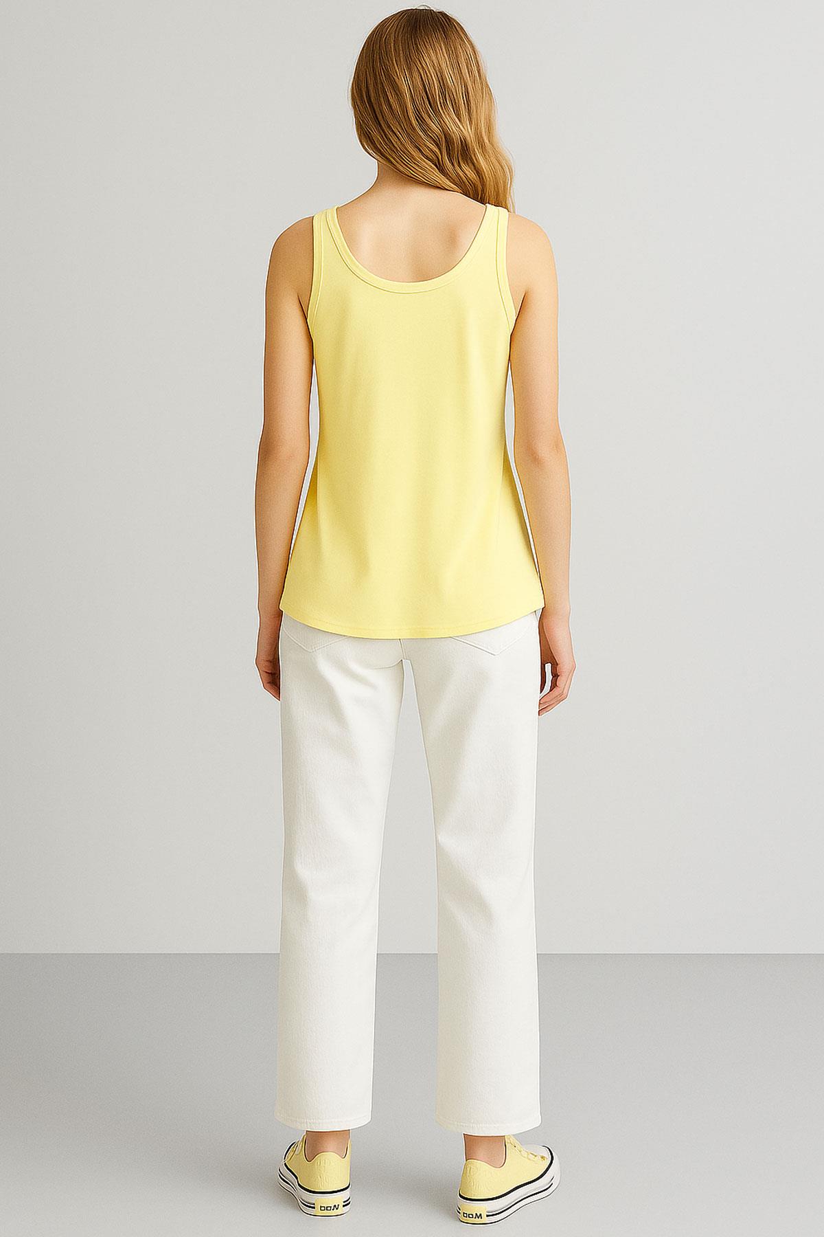 5 Adet A Kesim Pamuklu Kalın Askılı Atlet Tişört