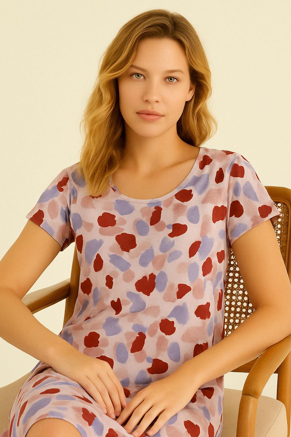 3 Adet Dökümlü Rahat Kalıp Günlük Penye Kumaş Elbise