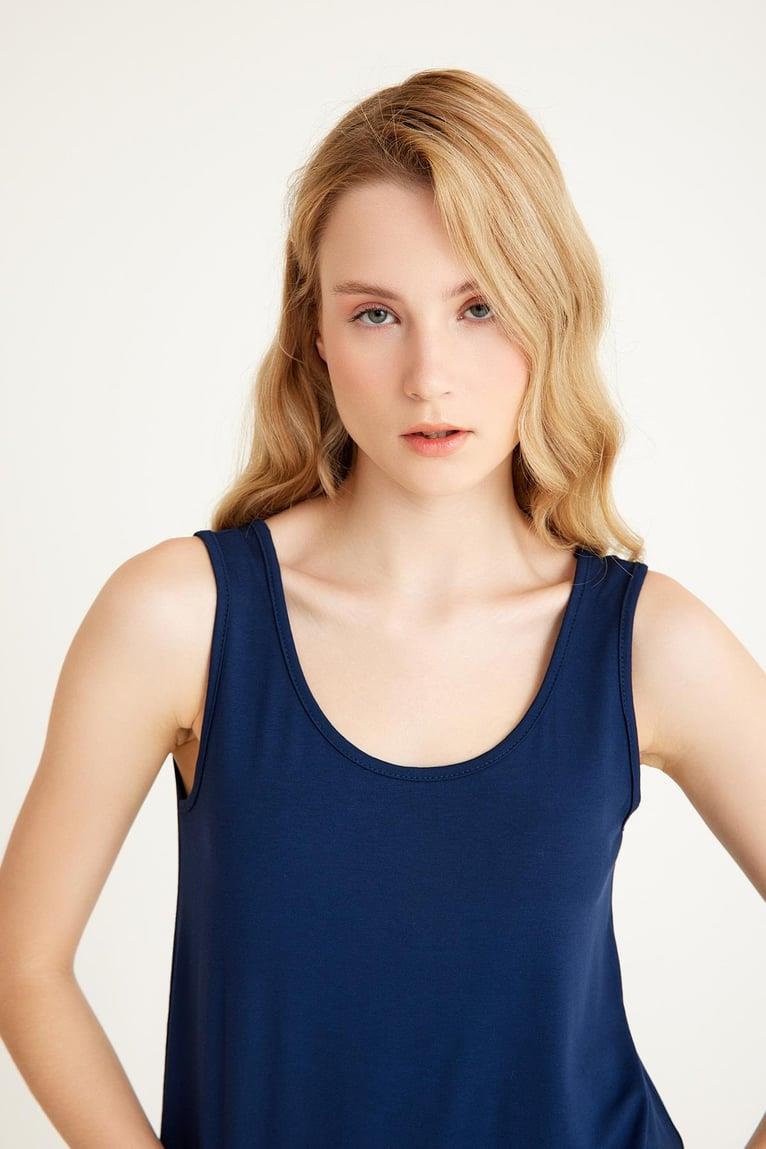 2 Adet A Kesim Rahat Kalıp Basic Kalın Askılı Atlet Tişört