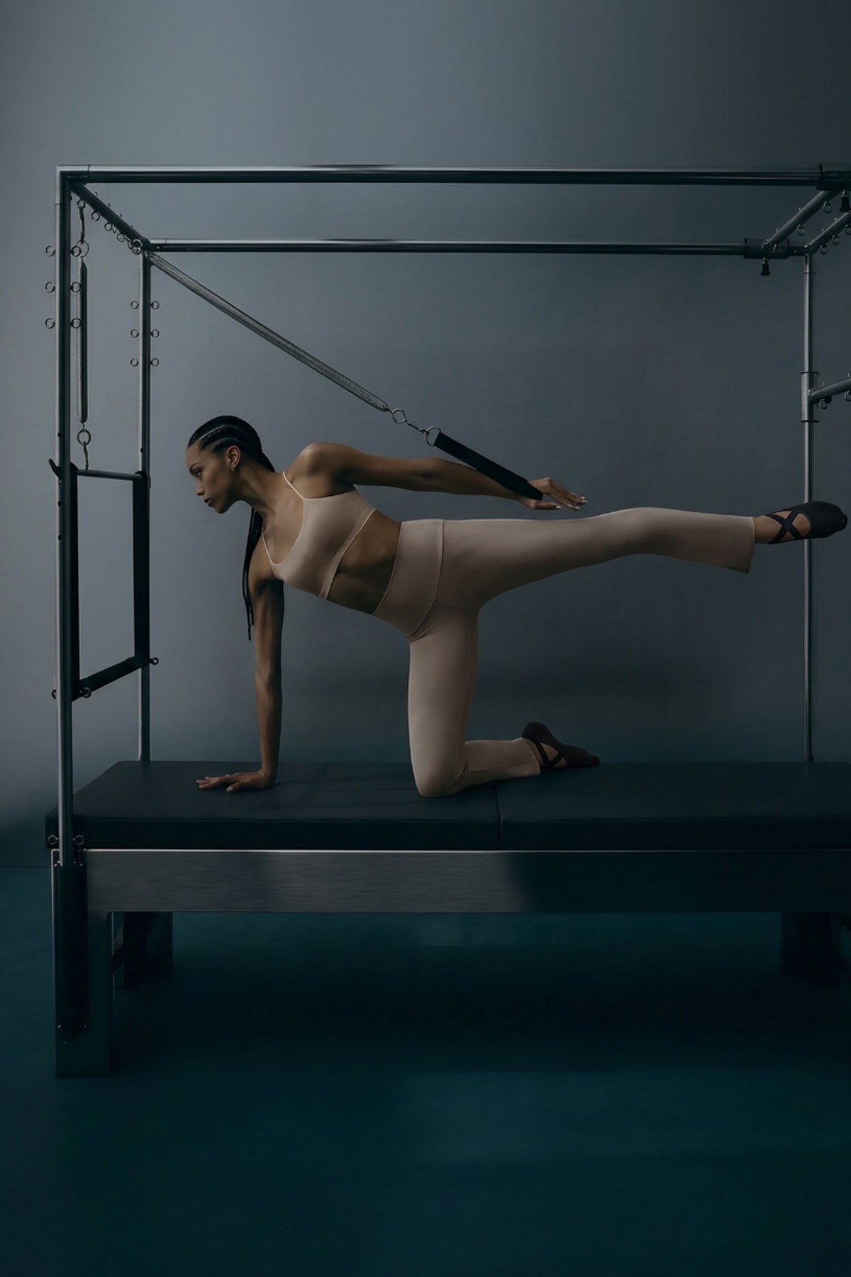 2 Çift Kadın Bambu Kaymaz Silikon Tabanlı Pilates Yoga Çorabı X Bantlı