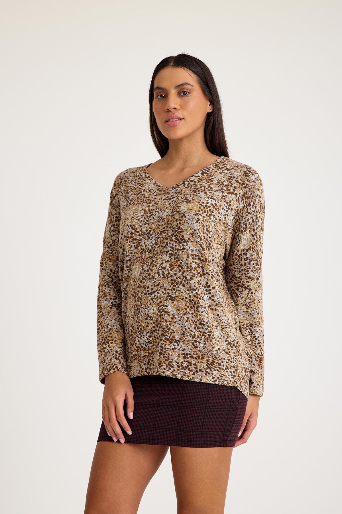 V Yaka Yarasa Kol Basic Triko Kazak