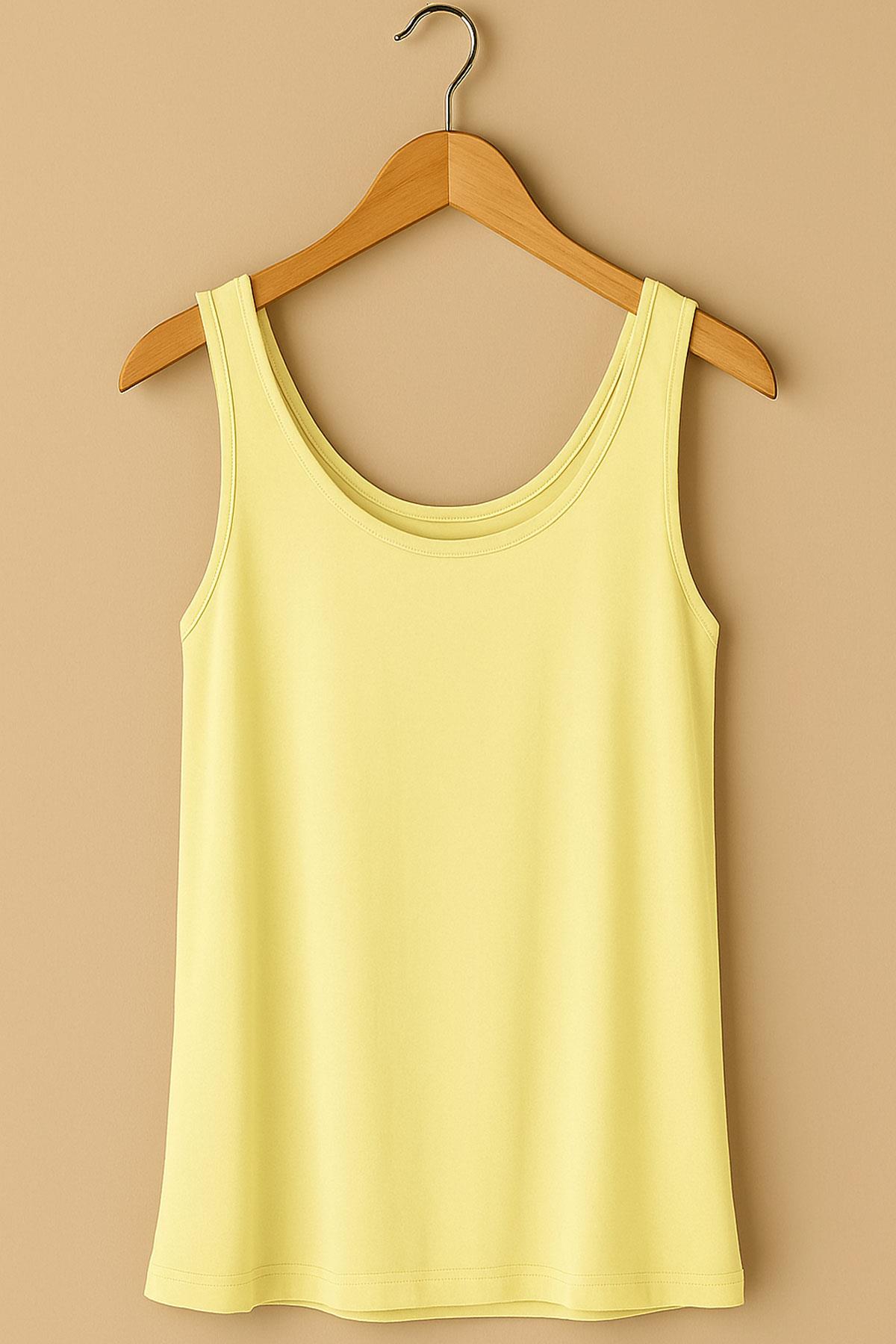 2 Adet A Kesim Pamuklu Kalın Askılı Atlet Tişört