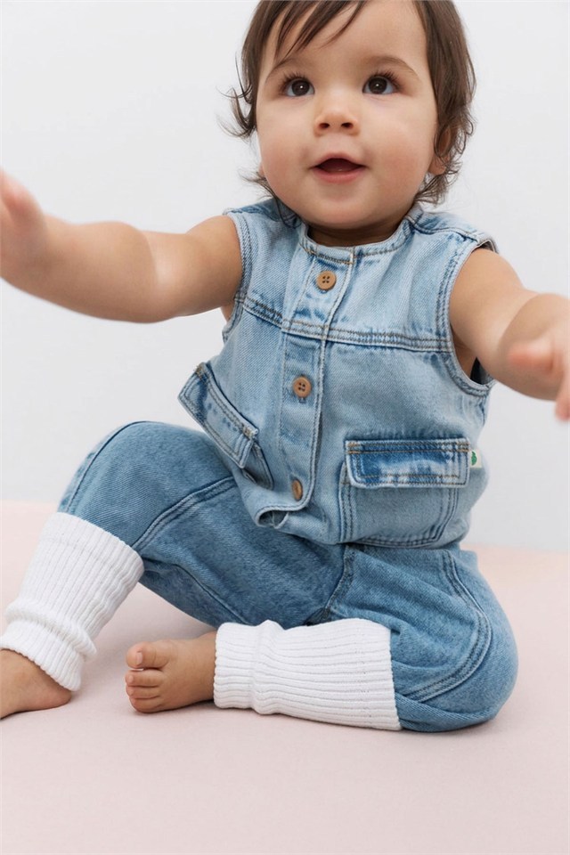 Bebek Fitilli Örgü Tozluk 1 Çift ( 6 - 36 Ay )