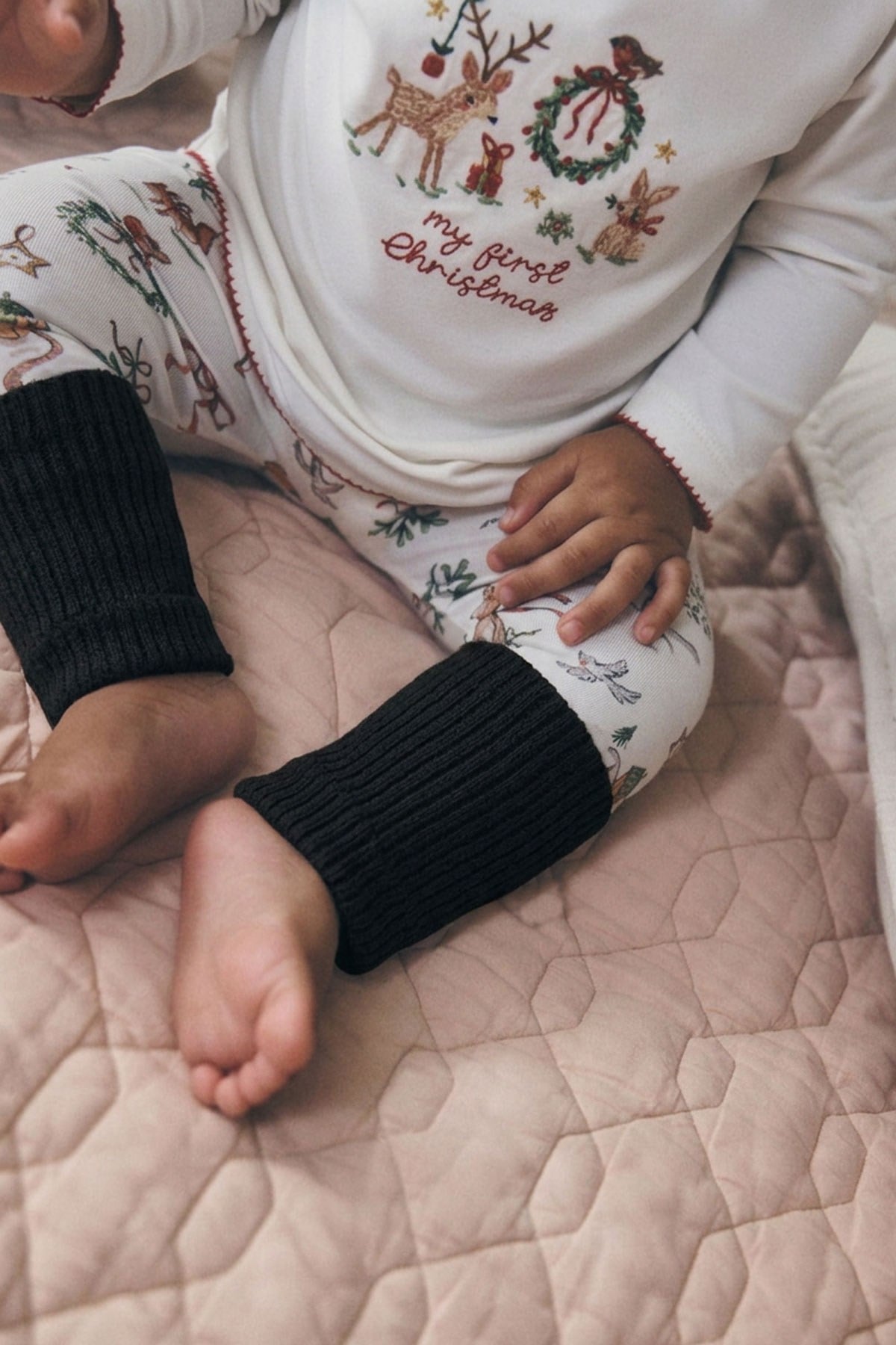 Bebek Fitilli Örgü Tozluk 1 Çift ( 6 - 36 Ay )