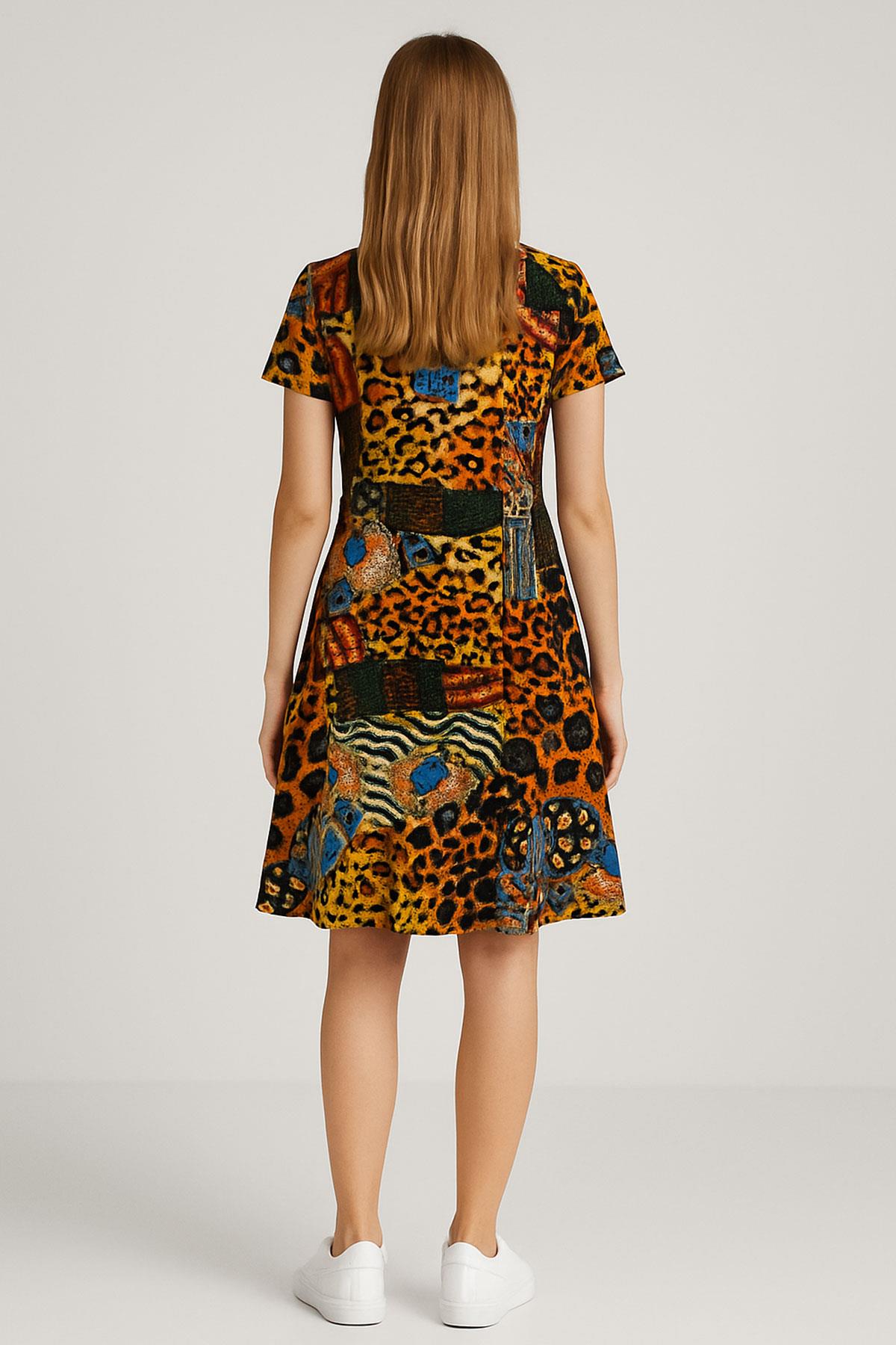 2 Adet Dökümlü Rahat Kalıp Günlük Penye Kumaş Elbise