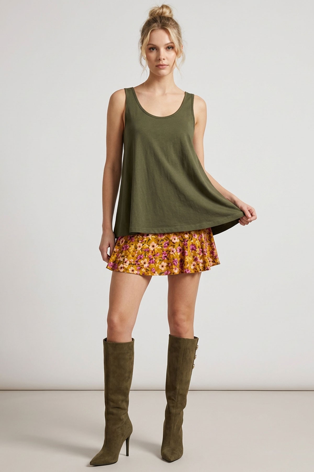 A Kesim Rahat Kalıp Basic Kalın Askılı Atlet Tişört