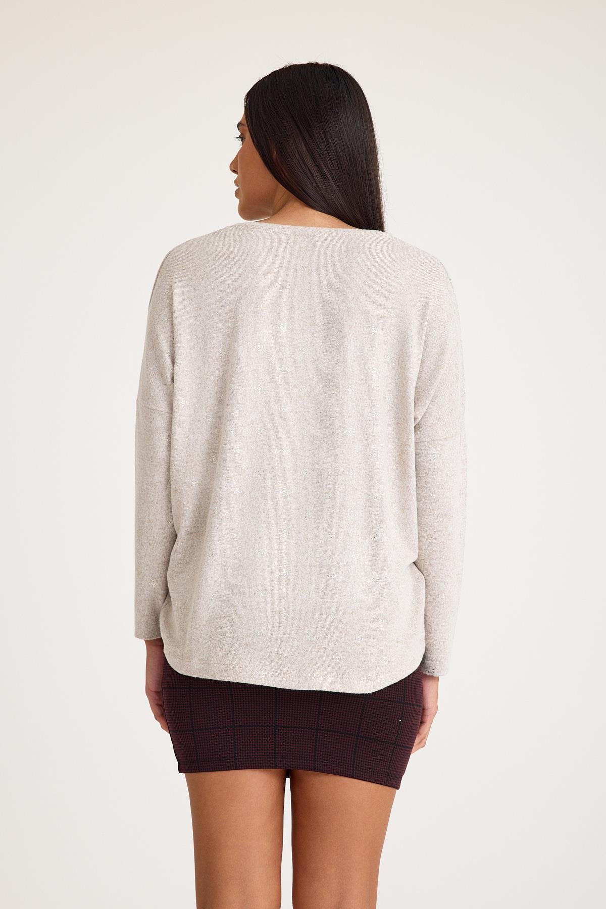 V Yaka Yarasa Kol Basic Triko Kazak