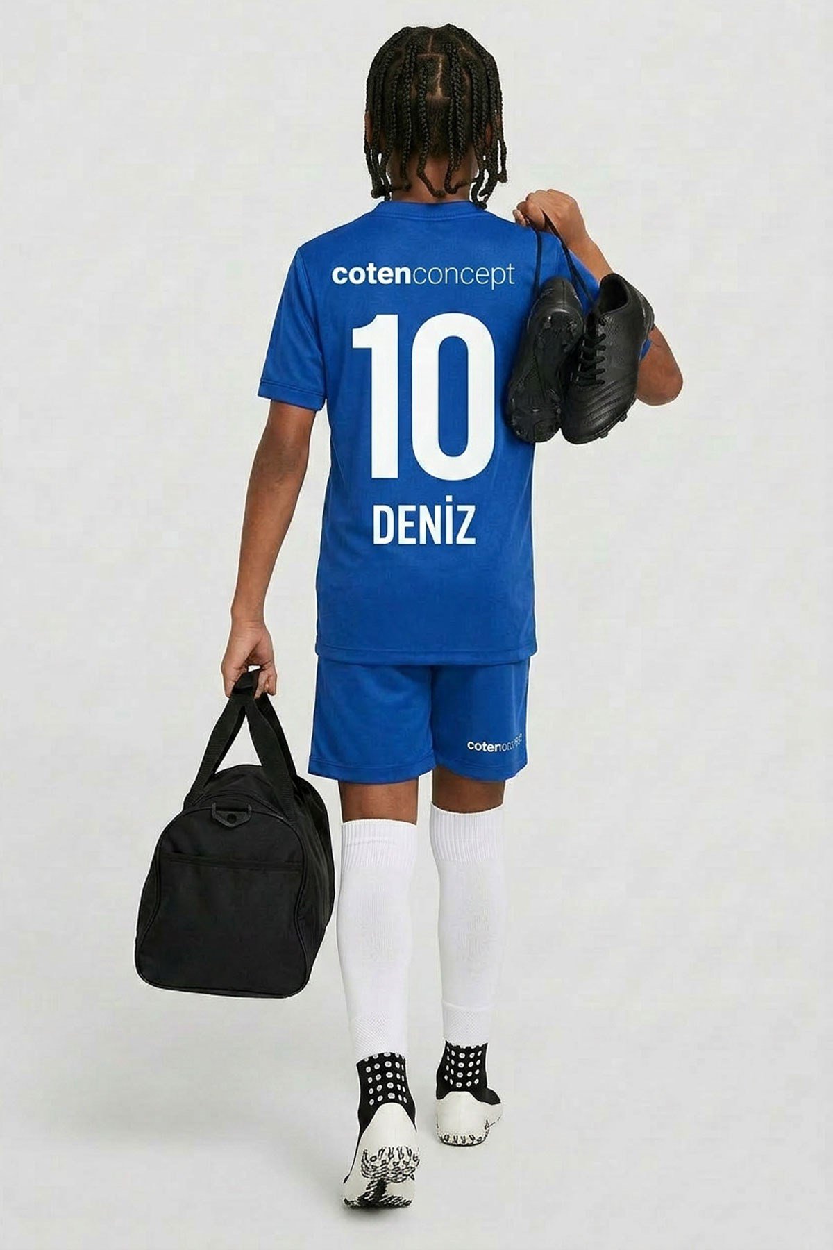 Profesyonel Tabansız Bilek Üstü Futbol Çorabı Tozluk - Kaydırmaz Çorap Uyumlu Konç