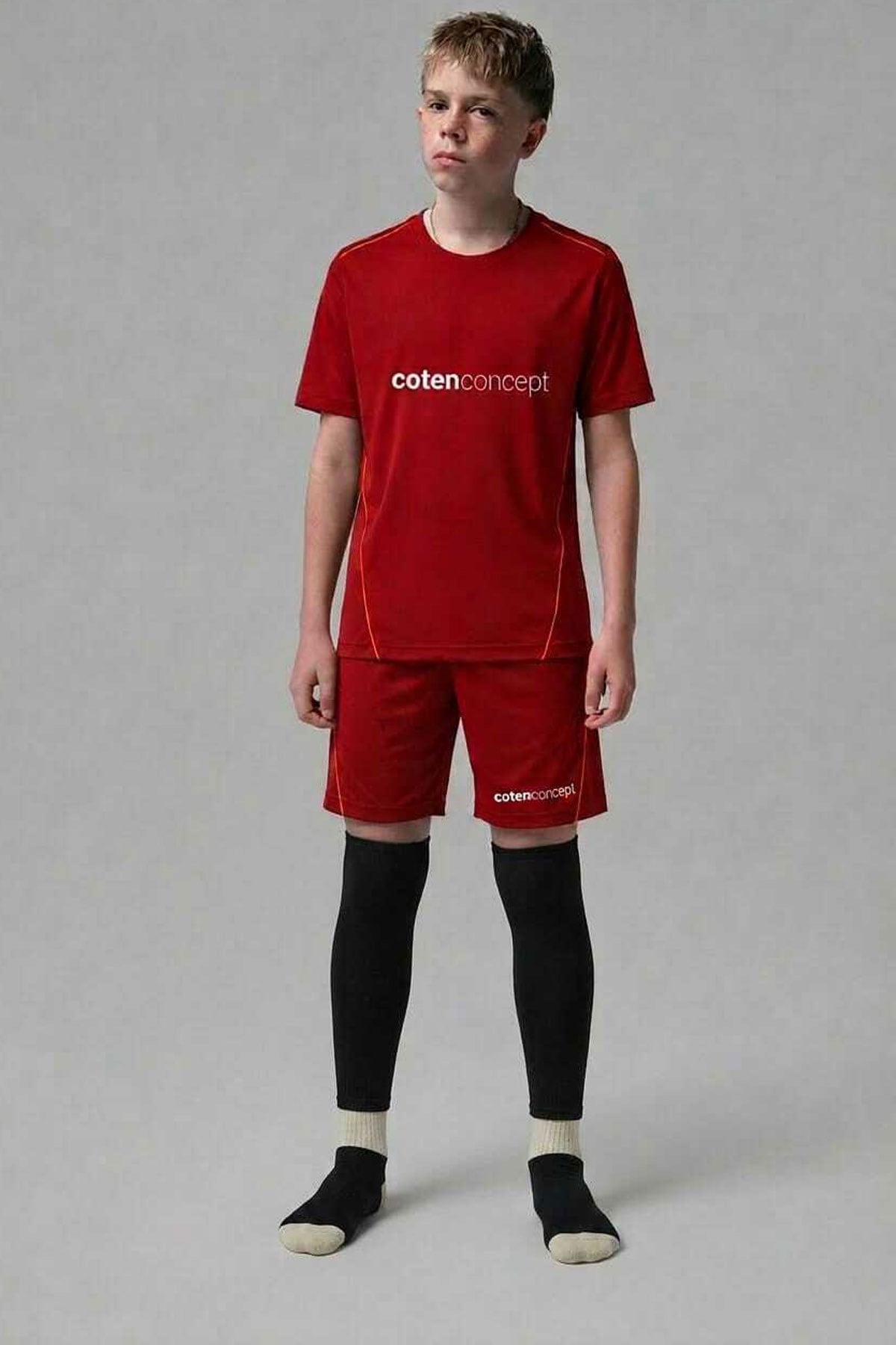 Profesyonel Tabansız Bilek Üstü Futbol Çorabı Tozluk - Kaydırmaz Çorap Uyumlu Konç