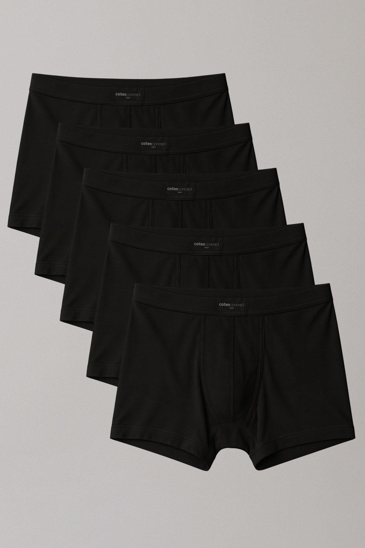 5 Adet Doğal Bambu Kısa Paça Boxer Şort