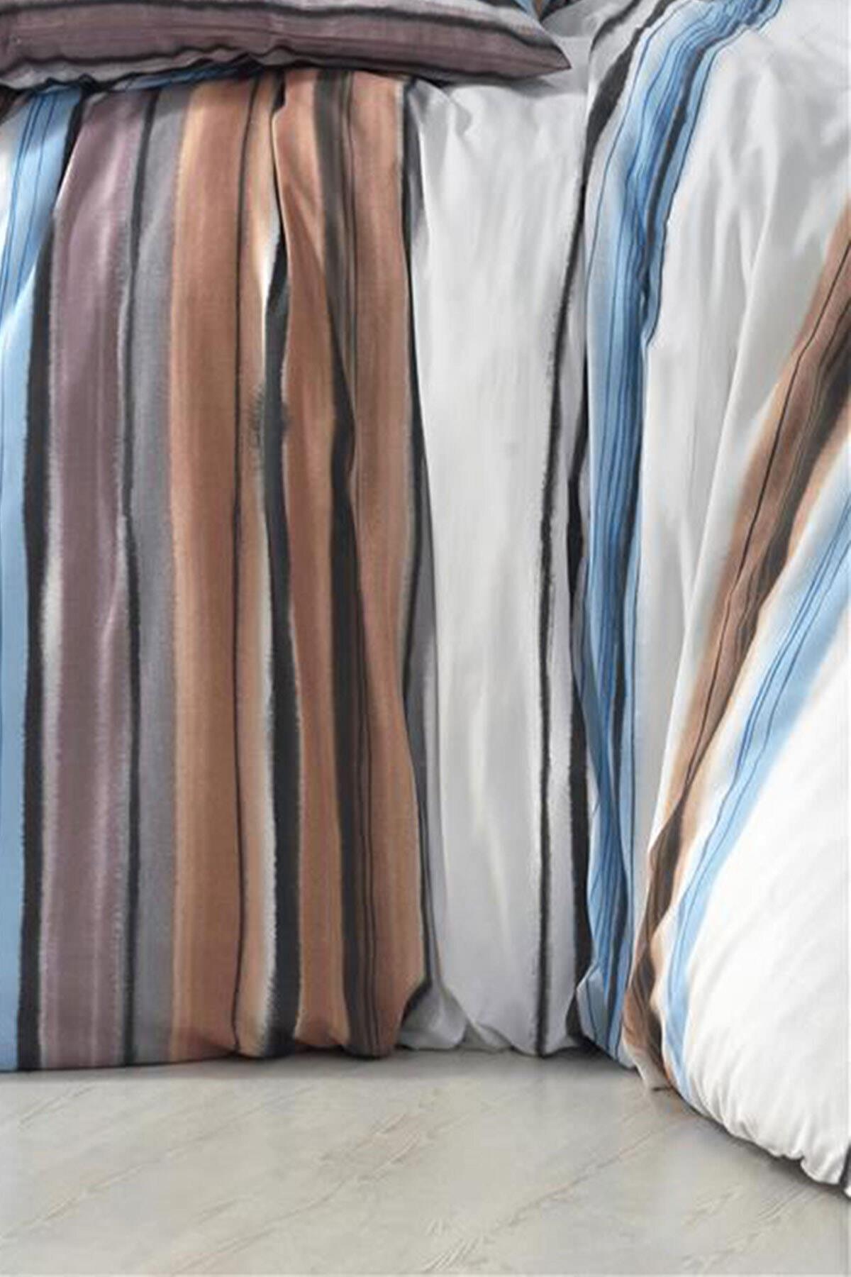 Desenli Tek Kişilik Nevresim Seti - 160x220 Cm