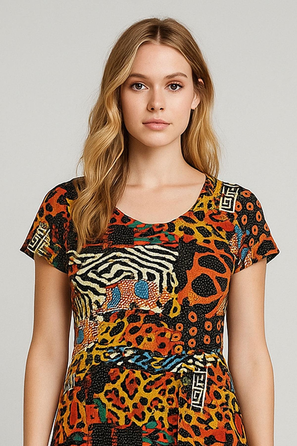 2 Adet Dökümlü Rahat Kalıp Günlük Penye Kumaş Elbise