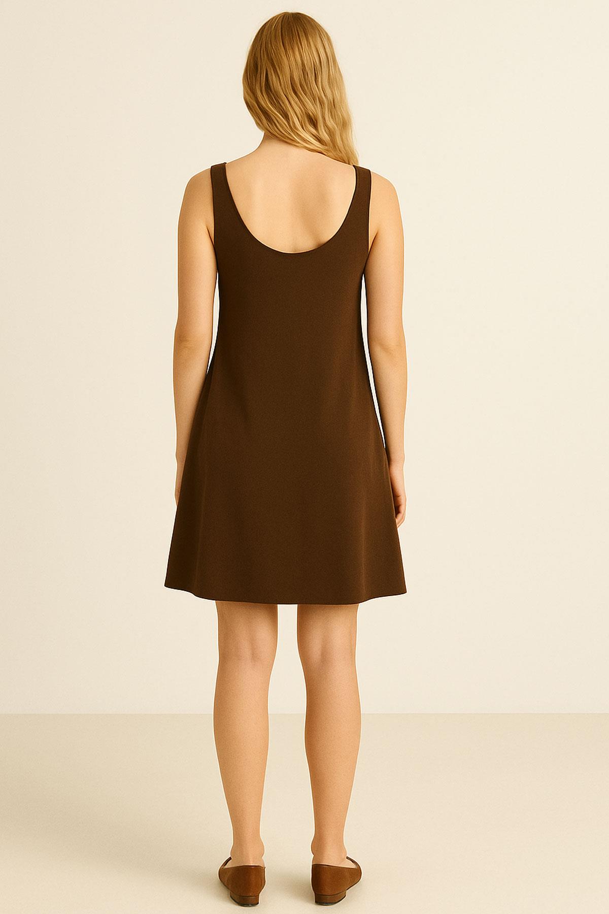 2 Adet A Kesim Pamuklu Kalın Askılı Atlet Elbise