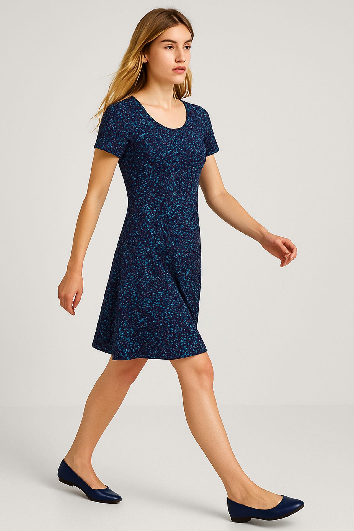 2 Adet Dökümlü Rahat Kalıp Günlük Penye Kumaş Elbise