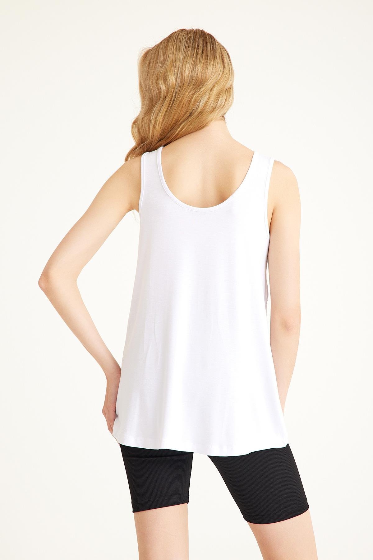 5 Adet Pamuklu Kalın Askılı Atlet Tişört