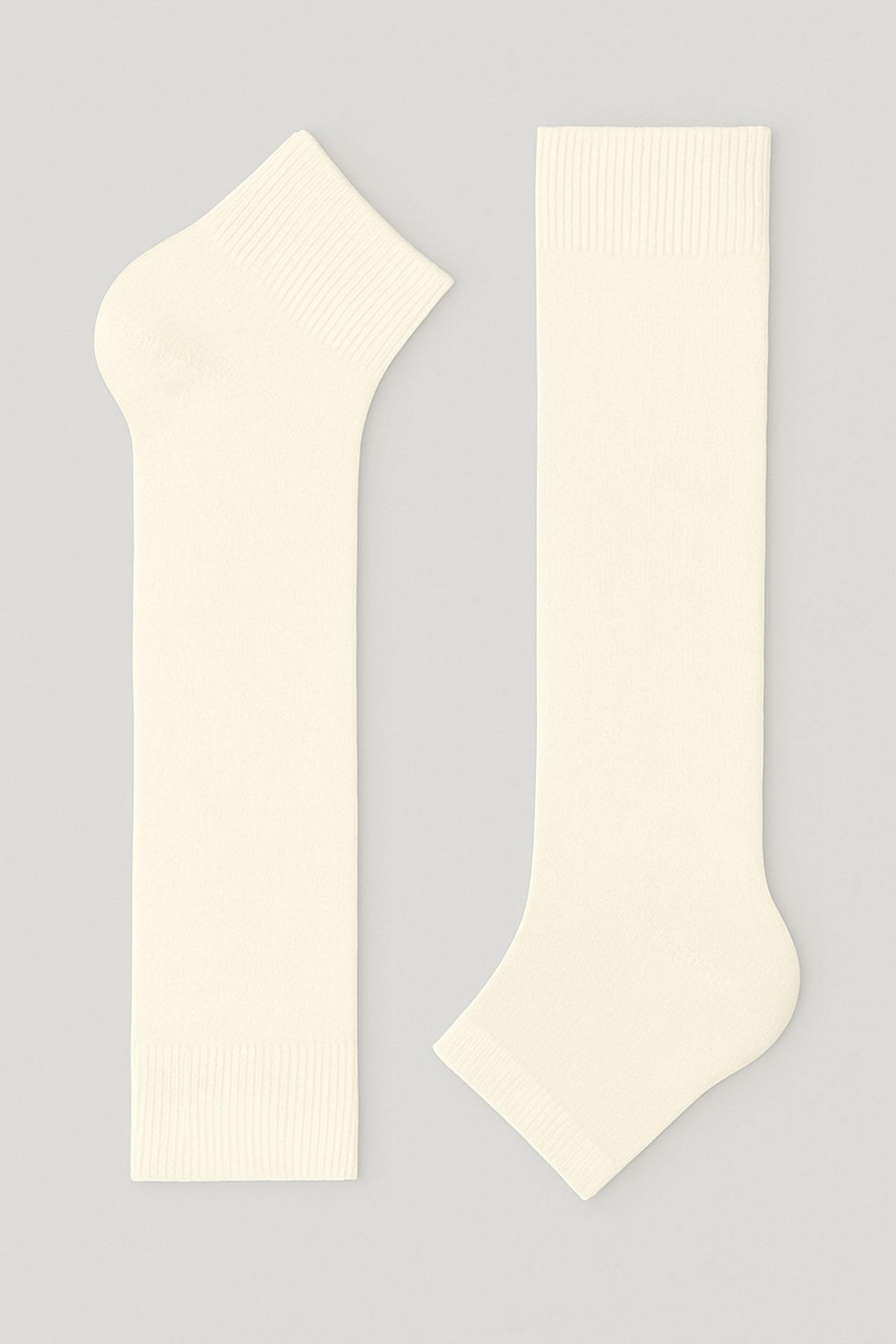 3 Adet Burunsuz Basic Pamuk İçerikli Yoga Tozluk