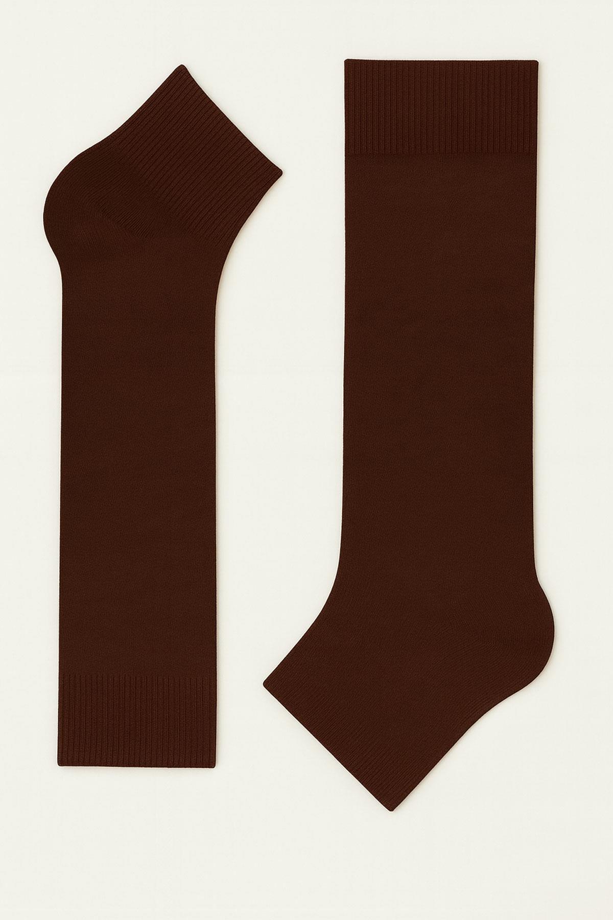 3 Adet Burunsuz Basic Pamuk İçerikli Yoga Tozluk