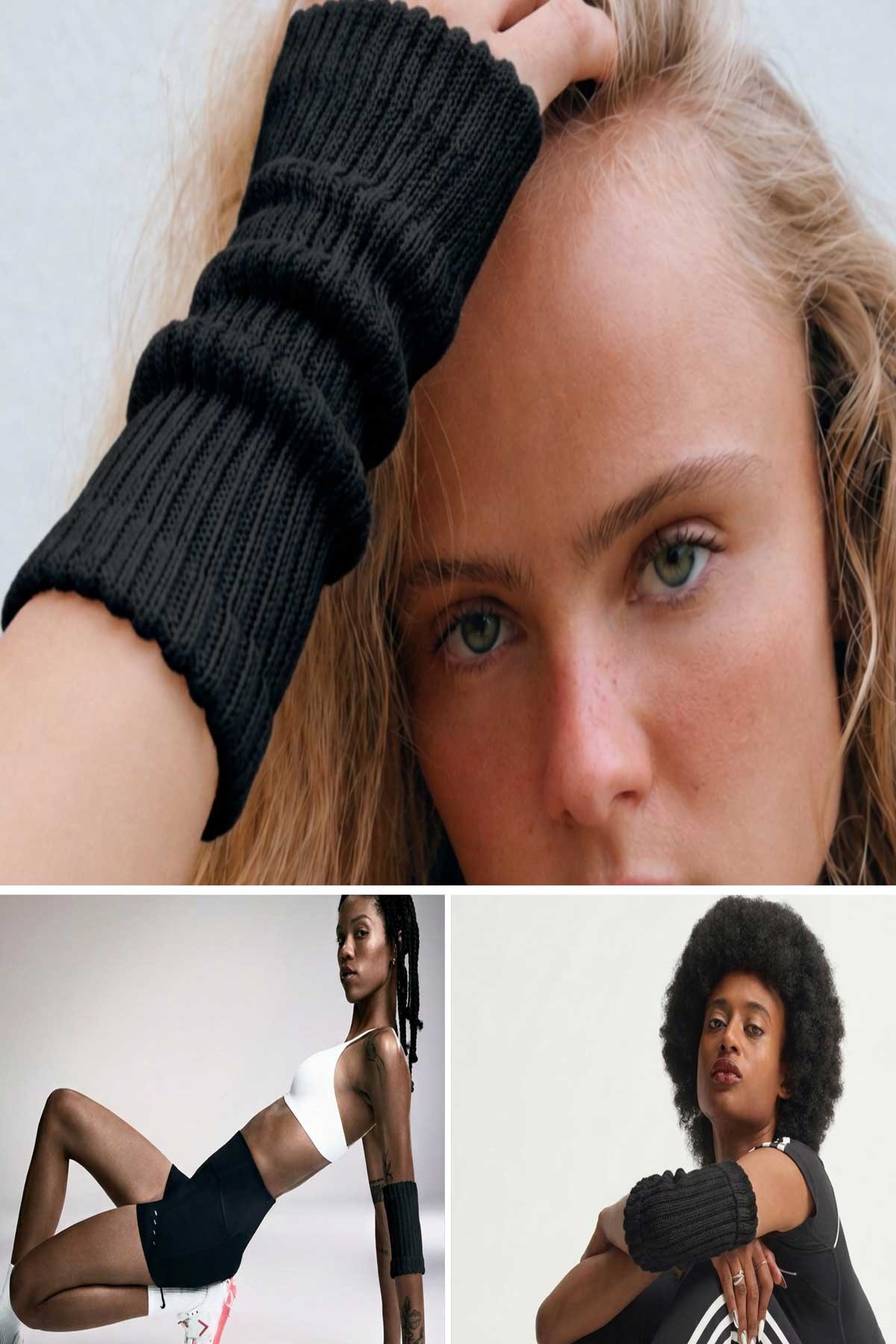 3 Çift Kadın Kısa Fitilli Örgü Aksesuar Tozluk