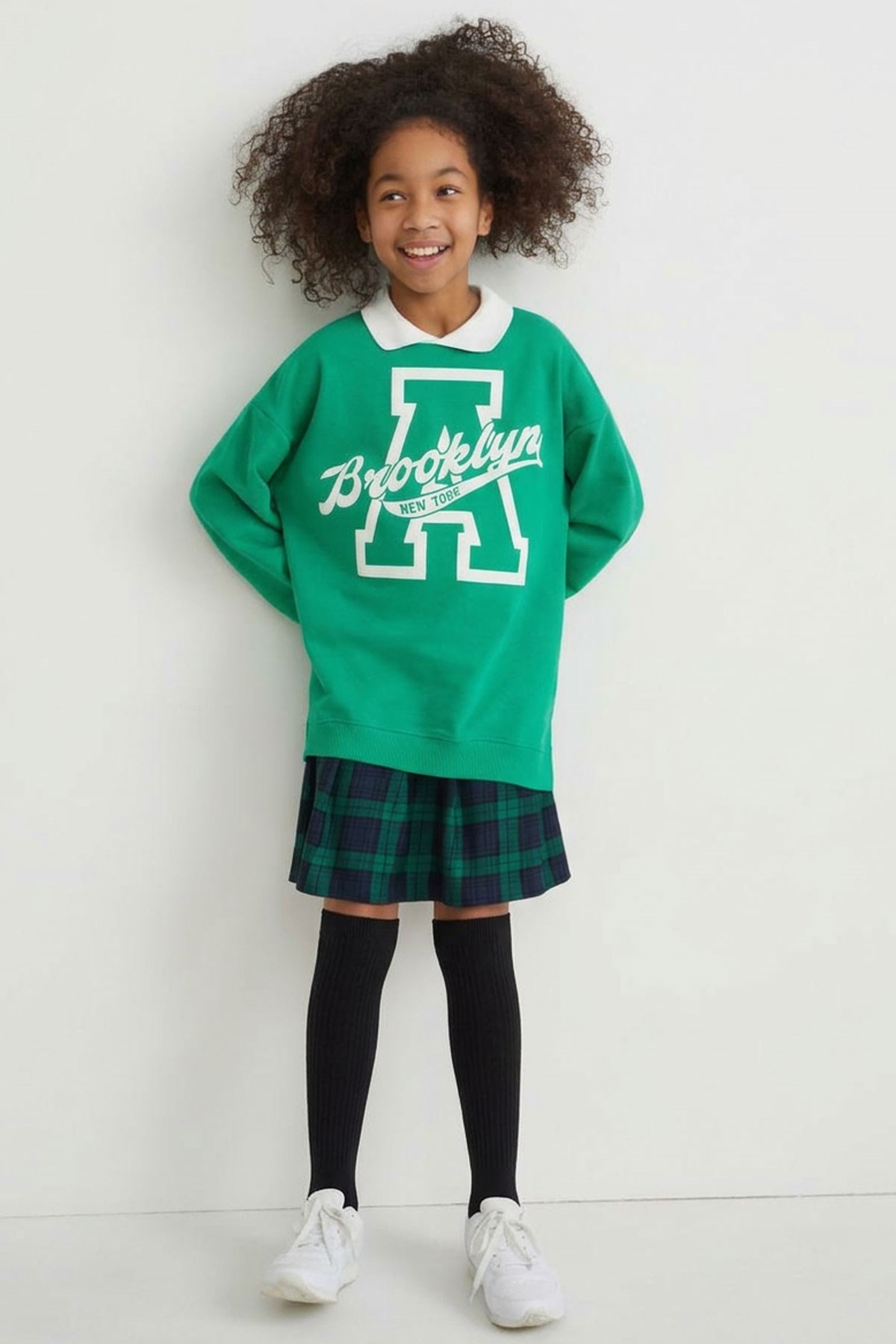 Kız Çocuk 2'li Set Diz Üstü Çorap & Fitilli Tozluk ( 5-10 Yaş )