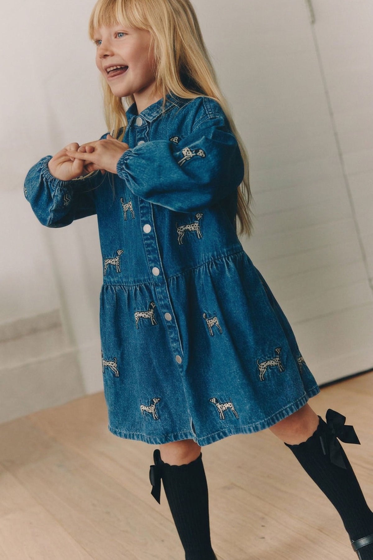 3 Adet Kız Çocuk Fiyonklu Fitilli Diz Altı Çorap