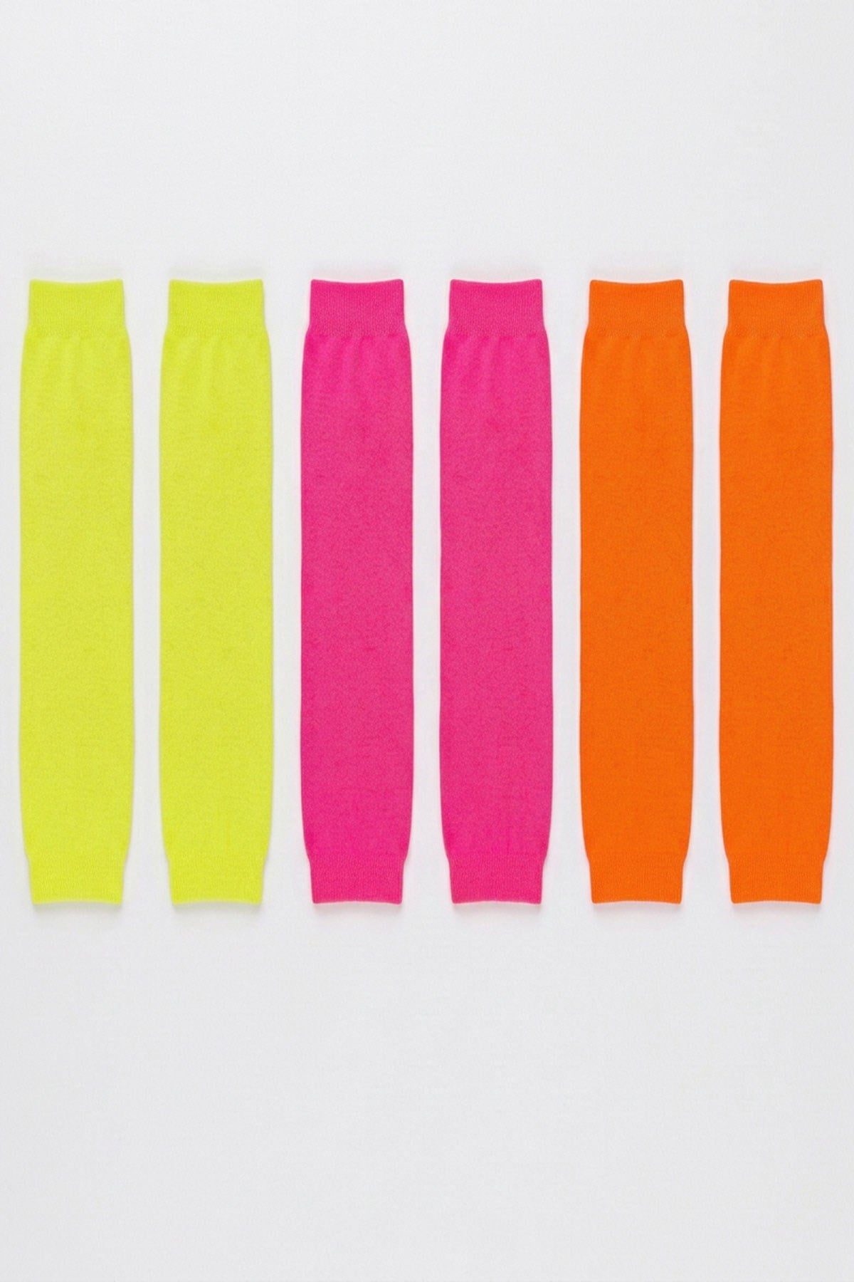 3 Adet Neon Kadın Tozluk – Spor, Dans ve Günlük Kombin Aksesuarı