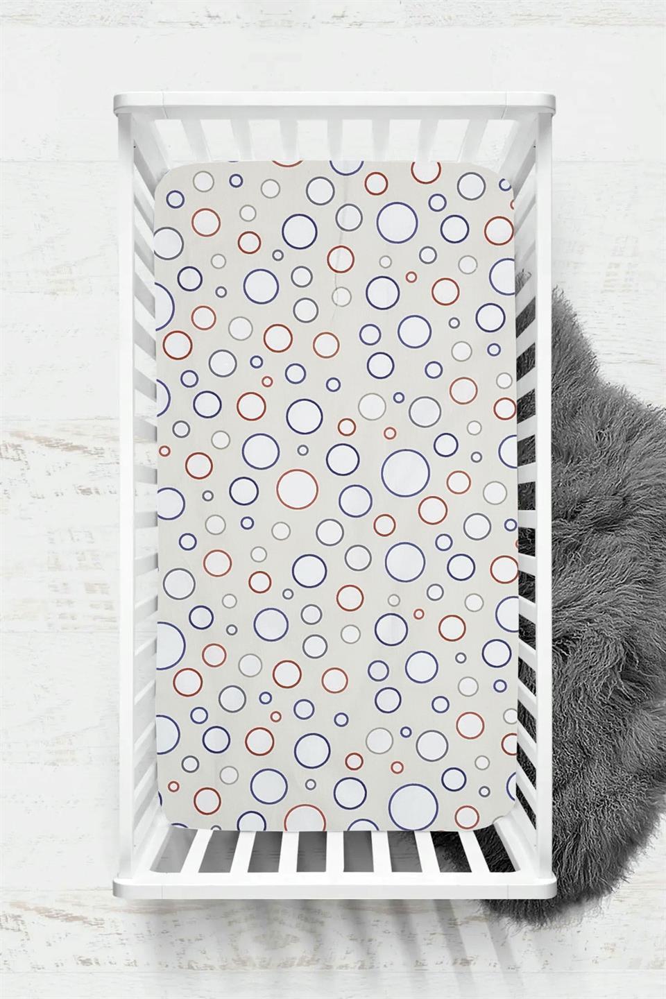 Ranforce Kumaş Lastikli %100 Pamuklu İpeksi Bebek Çarşafı