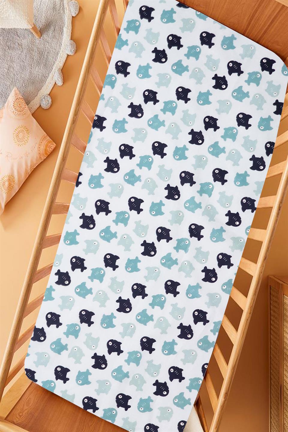 Ranforce Kumaş Lastikli %100 Pamuklu İpeksi Bebek Çarşafı