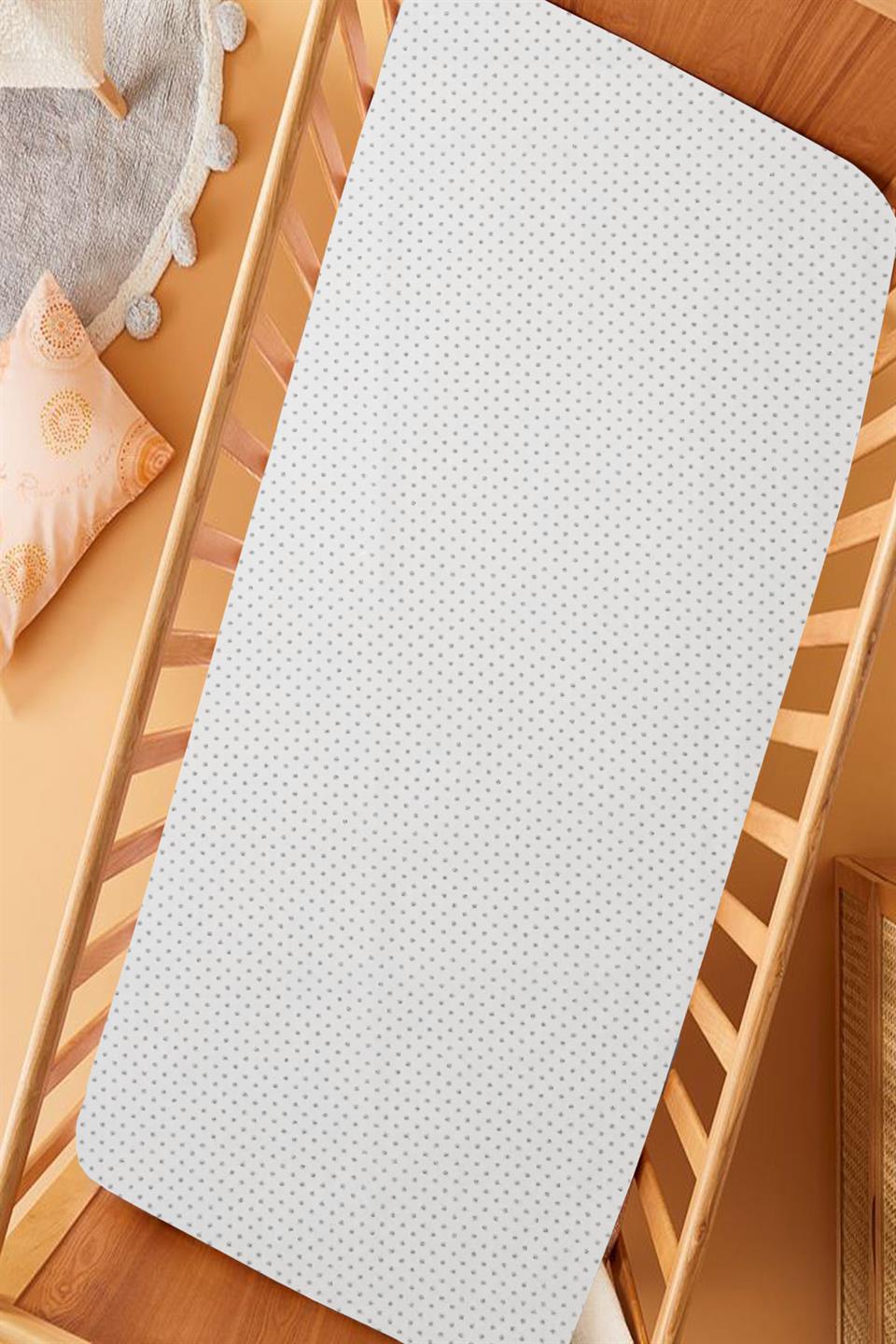 Ranforce Kumaş Lastikli %100 Pamuklu İpeksi Bebek Çarşafı