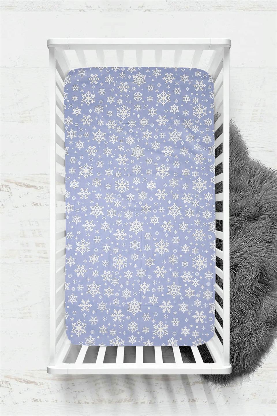 Ranforce Kumaş Lastikli %100 Pamuklu İpeksi Bebek Çarşafı