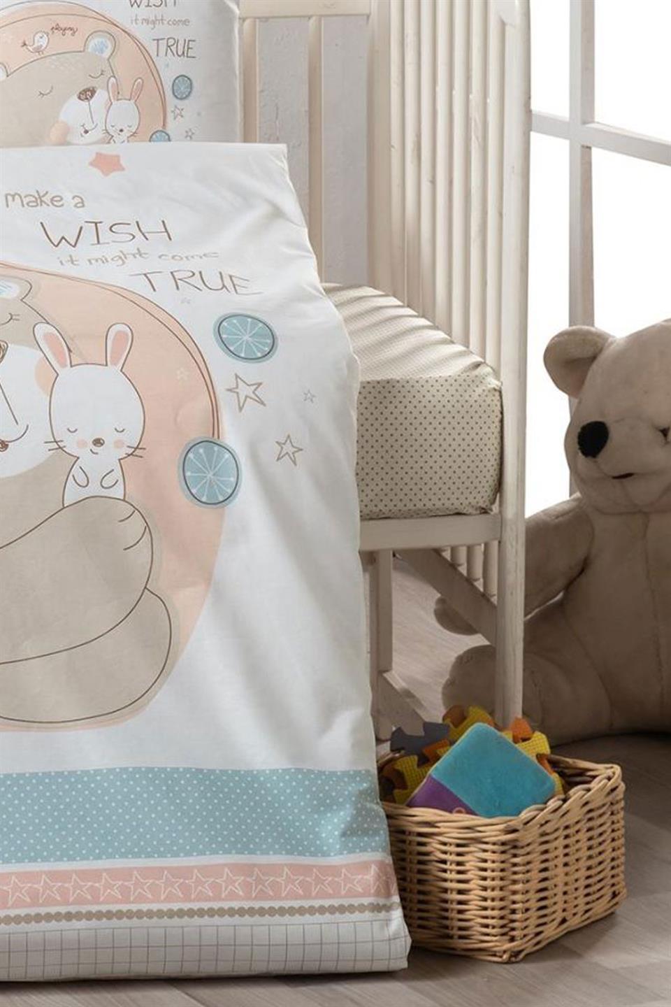 Ranforce Kumaş Lastikli %100 Pamuklu İpeksi Bebek Çarşafı