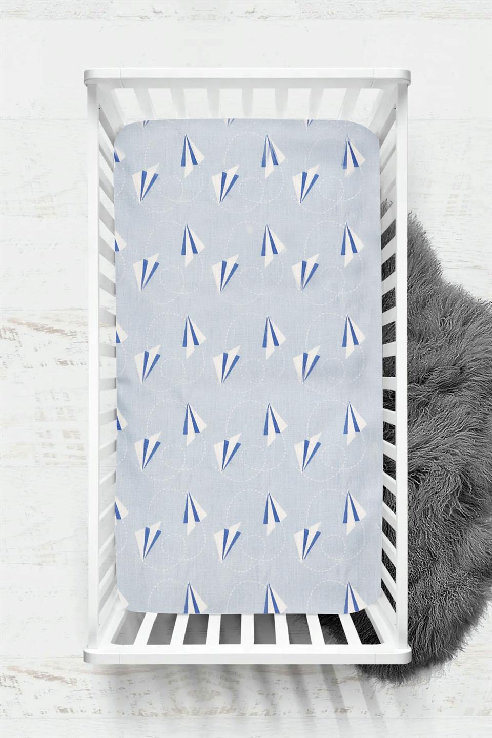 Ranforce Kumaş Lastikli %100 Pamuklu İpeksi Bebek Çarşafı