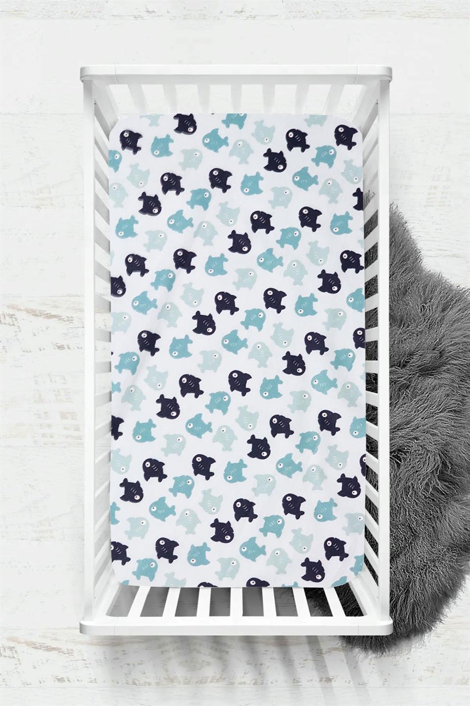 Ranforce Kumaş Lastikli %100 Pamuklu İpeksi Bebek Çarşafı