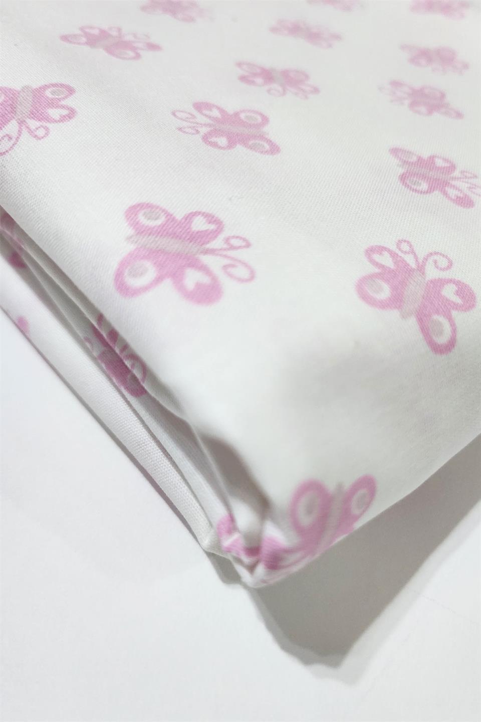 Ranforce Kumaş Lastikli %100 Pamuklu İpeksi Bebek Çarşafı