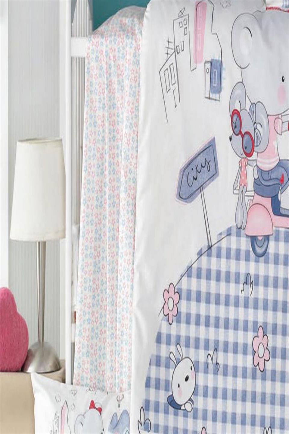 Ranforce Kumaş Lastikli %100 Pamuklu İpeksi Bebek Çarşafı