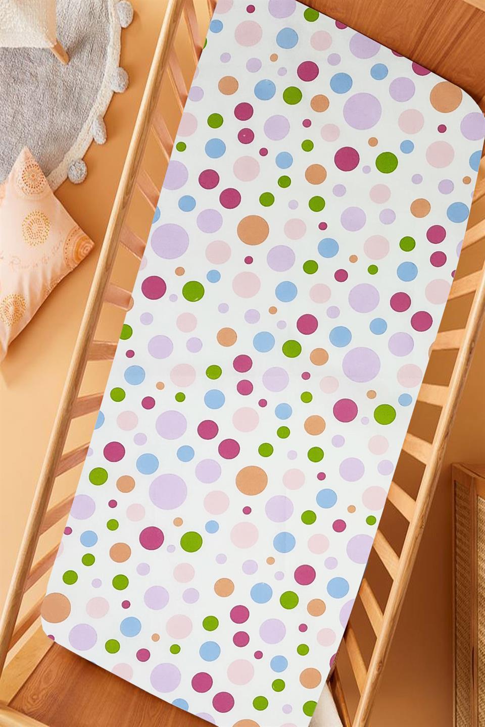 Ranforce Kumaş Lastikli %100 Pamuklu İpeksi Bebek Çarşafı