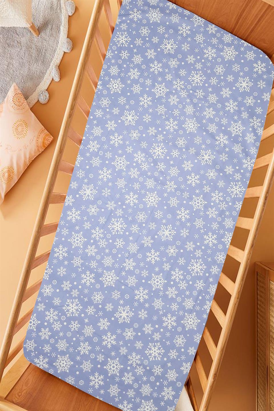 Ranforce Kumaş Lastikli %100 Pamuklu İpeksi Bebek Çarşafı