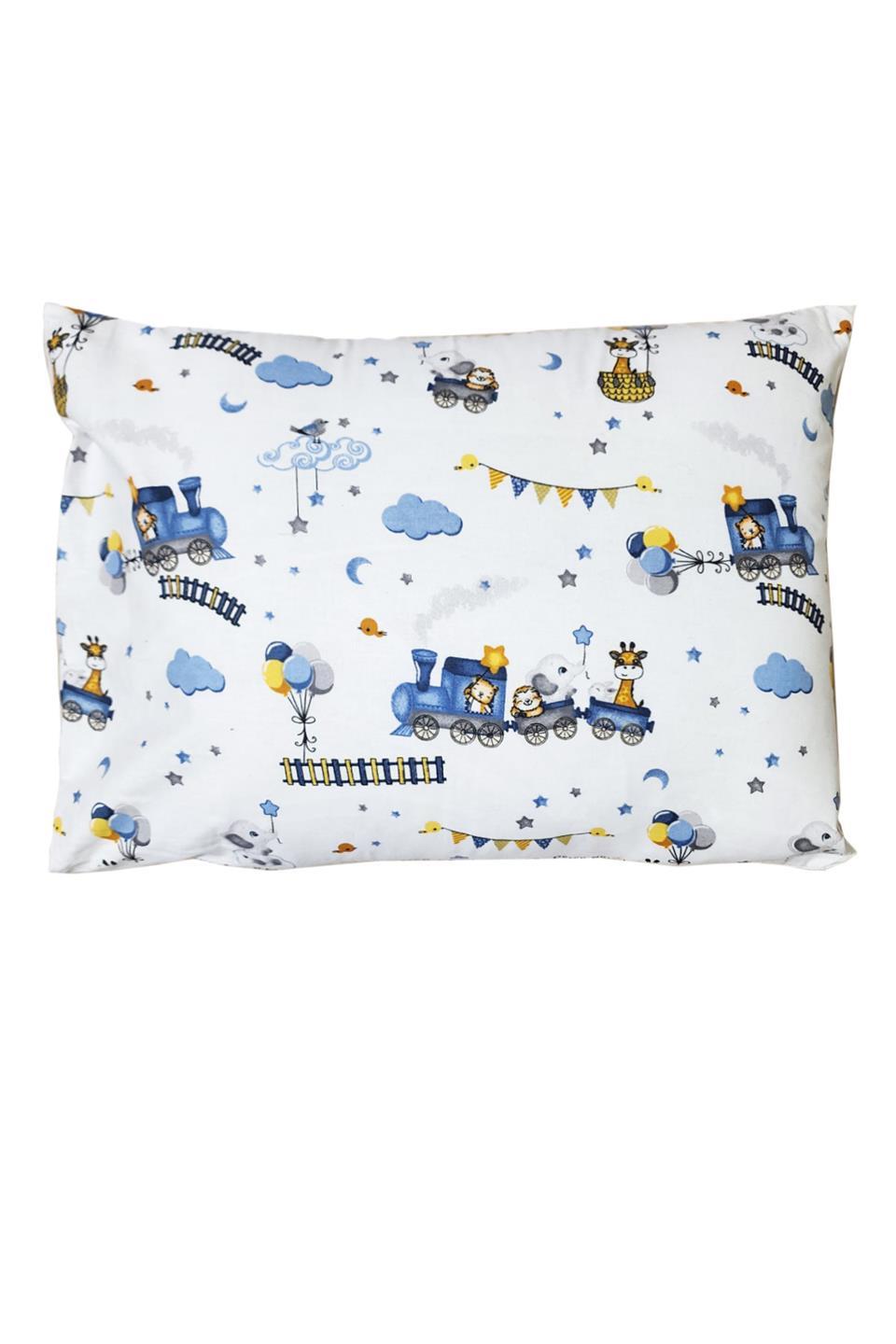 Yastık Kılıflı Ranforce Kumaş Lastikli %100 Pamuklu İpeksi Bebek Çarşaf Seti