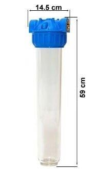 Aquafer - Aquafer 20 inç Silifoz Kireç Önleyici Yıkanabilir Su Filtre 1.1/4 inc 50 Mikron