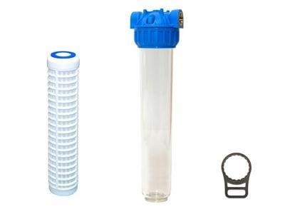 Aquafer - Aquafer 20 inç Yıkanabilir Su Filtresi 1.1/4 inc 50 Mikron