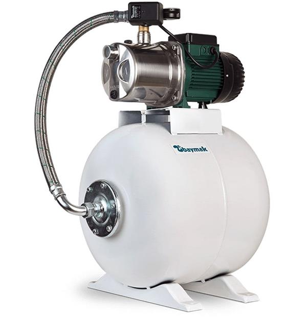 Baymak - Baymak Jetinox 102-50LT Paslanmaz Gövde Yatay Tanklı Hidrofor, 4 Kat 5 Daire