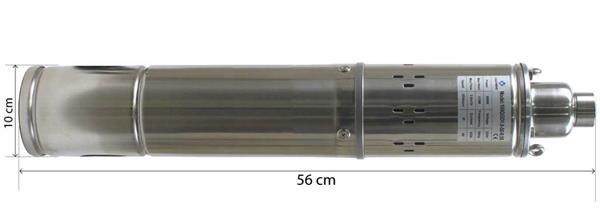 Cacheng - 4'' 100 mm Dış Çap Derin Kuyu Dalgıç Pompa 10 Metre Kablolu 550 Watt 115 mss 2.8 m³/h