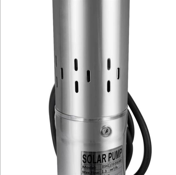 Cacheng - 72 Volt Dc Solar Güneş Enerjili Dalgıç Pompa 70mm Dış Çap 1000 Watt Panolu 100 Mss 3.6 m³/h