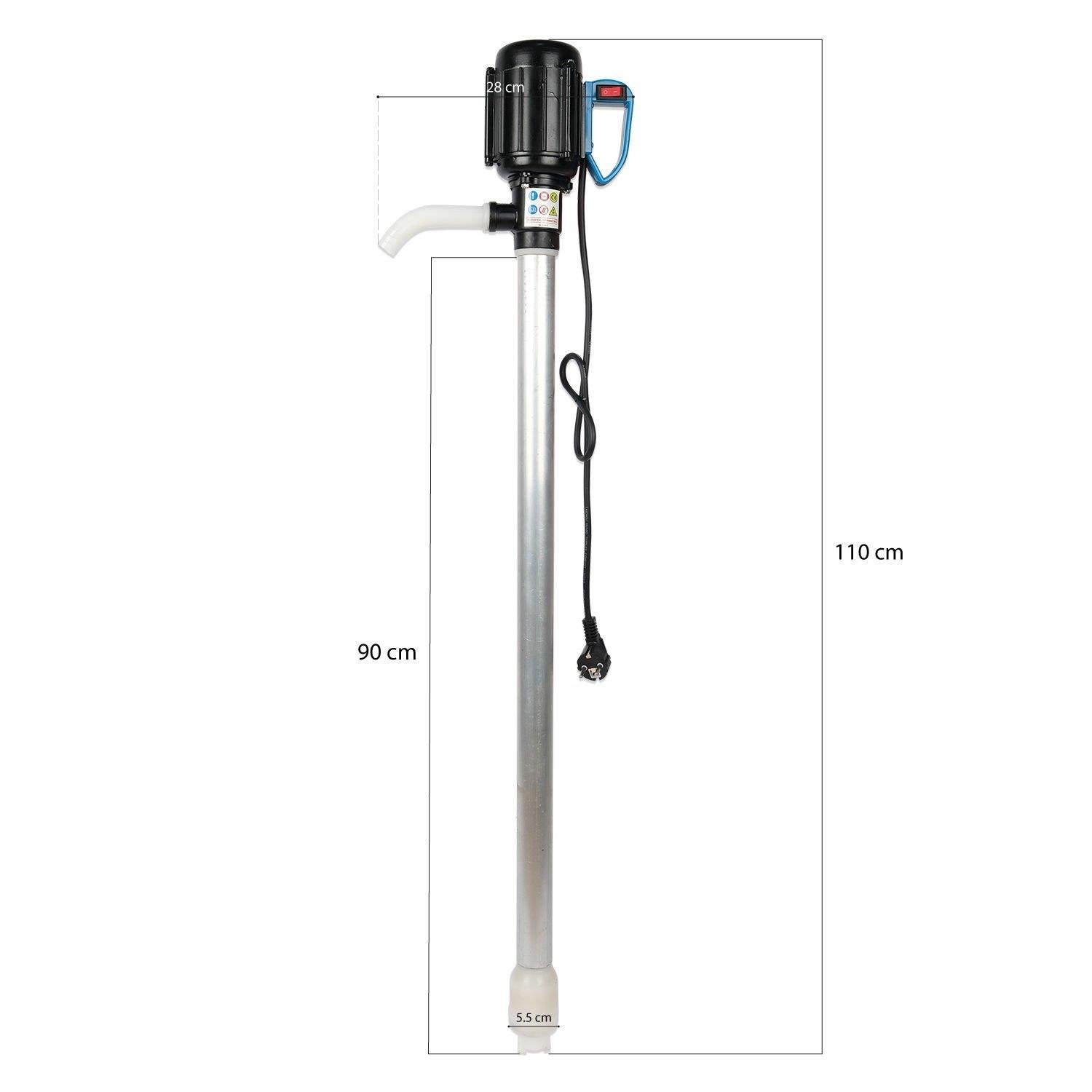 Cacheng - Cacheng CFA25-40-180 Paslanmaz Elektrikli Yağ, Mazot, Yakıt Transfer Varil Pompası 40lt/dk 4mss