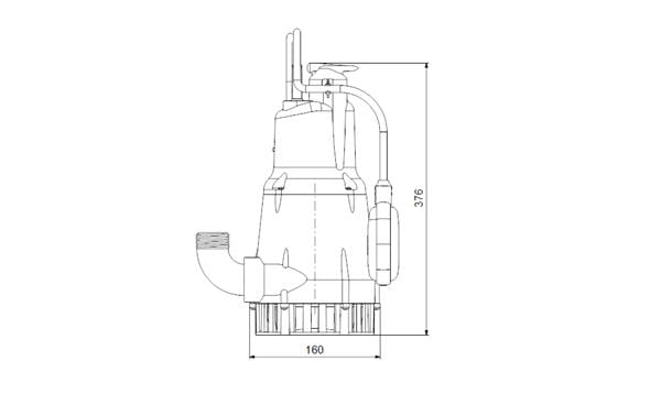 Grundfos - Grundfos KPC 600 A Drenaj Dalgıç Pompa - Temiz Su 800 Watt