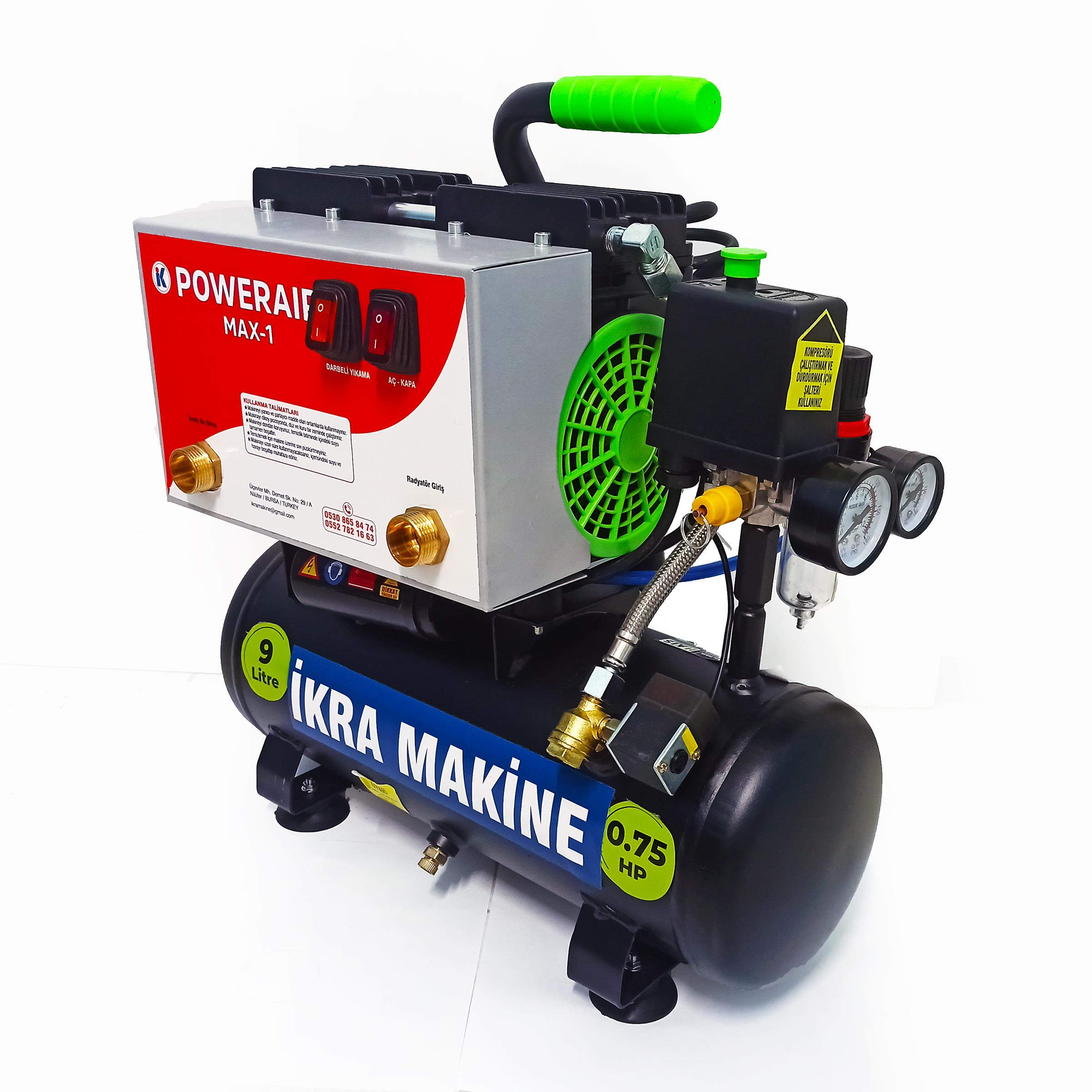 İkra Makine - İkra Max-1 Kompresörlü Petek Temizleme Makinası | Havalı Darbeli